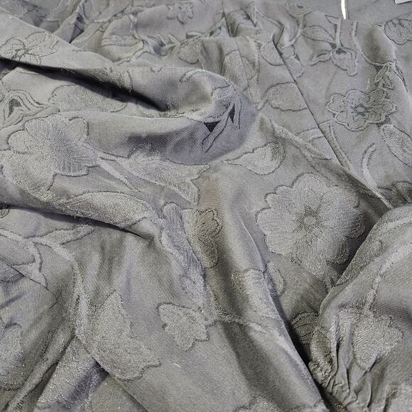 Torrid Peplum Chiffon Clip Floral Puff Sleeve Top 2X - Picture 7 of 12